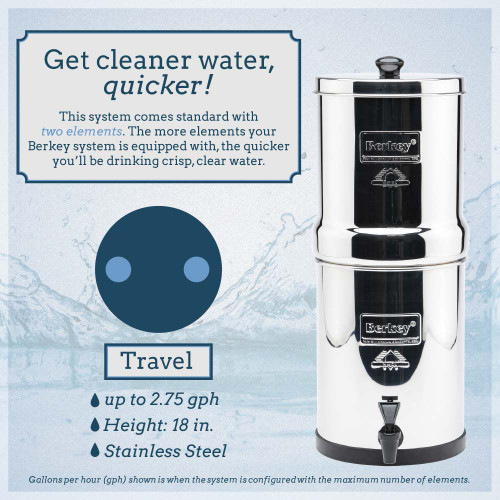 Travel Berkey — Système de filtration 5,7 L